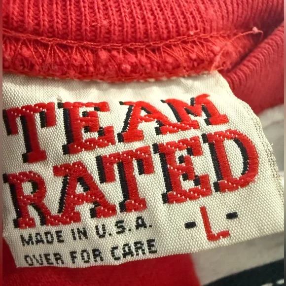 Vintage Team Rated San Francisco 49ers Patchwork Sweatshirt Men’s L Made in USA